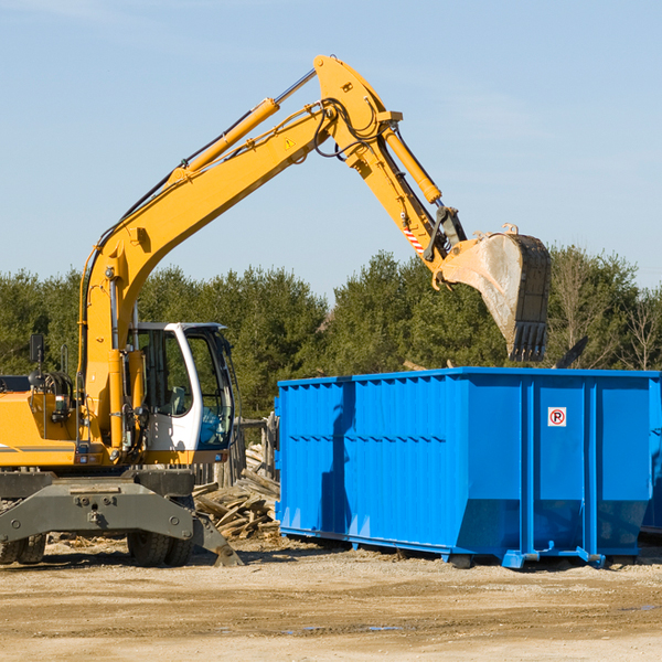 can i choose the location where the residential dumpster will be placed in Bartlett OH